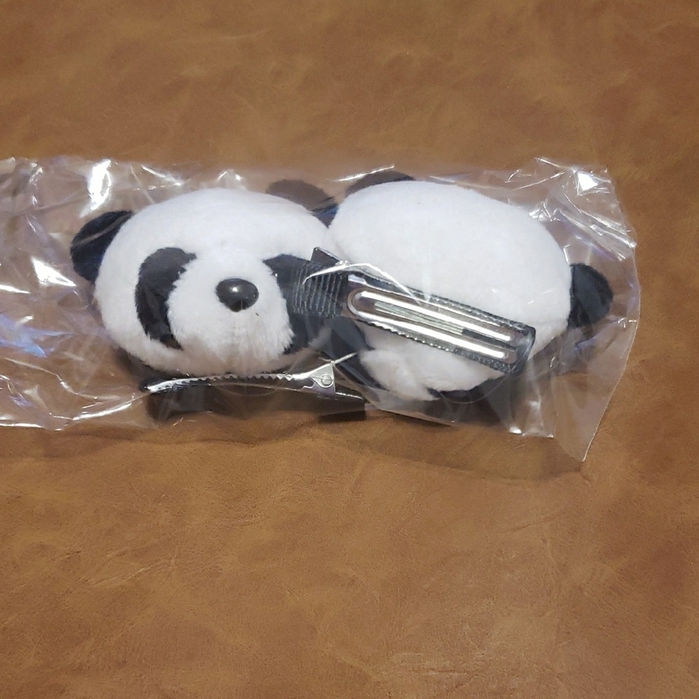 Panda Hair Clips for Kids